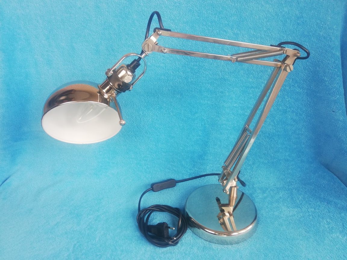 Lampka biurkowa chromowana ledowa IKEA