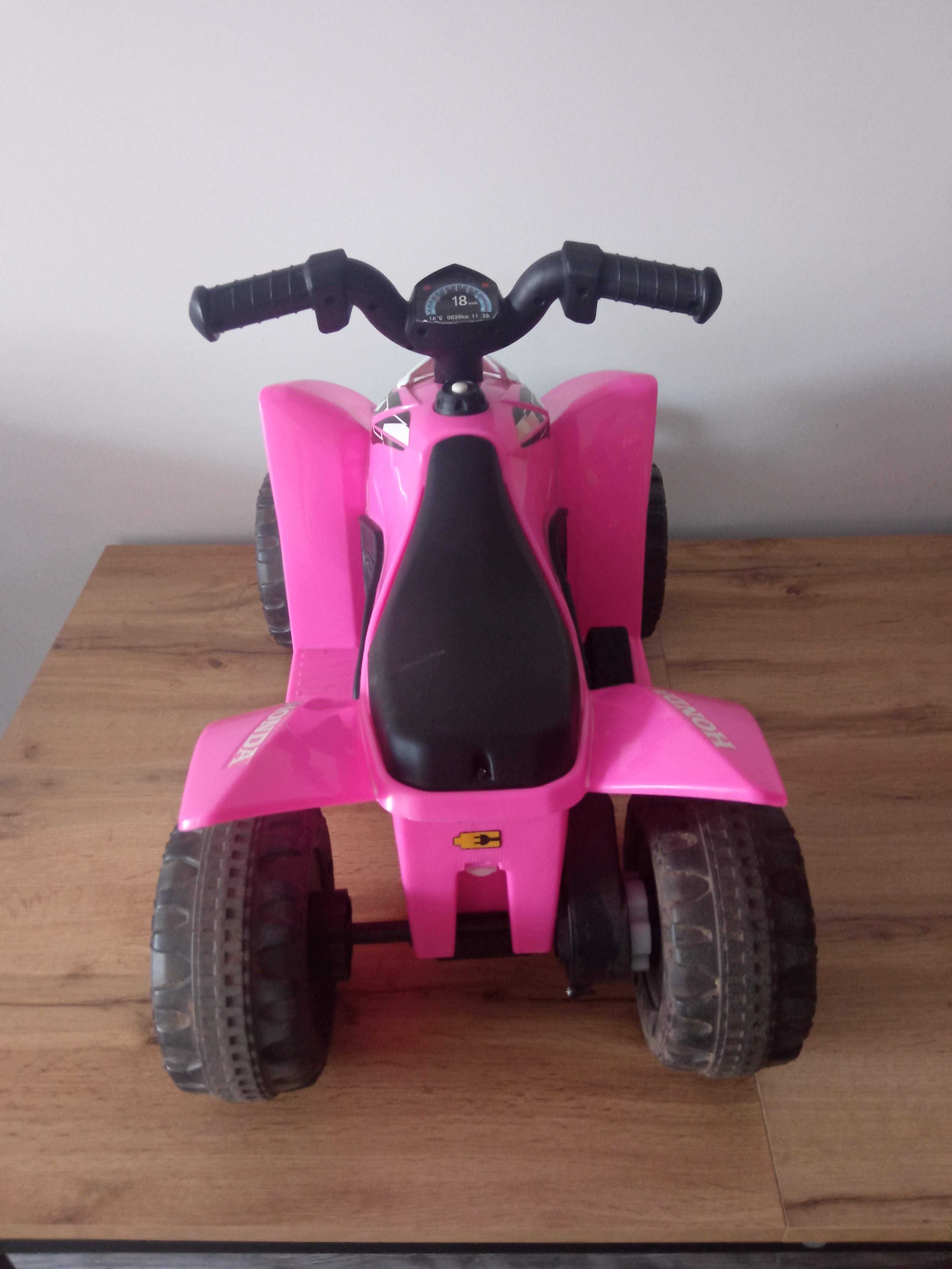 Milly Mally Pojazd Na Akumulator Quad Honda Atv Pink