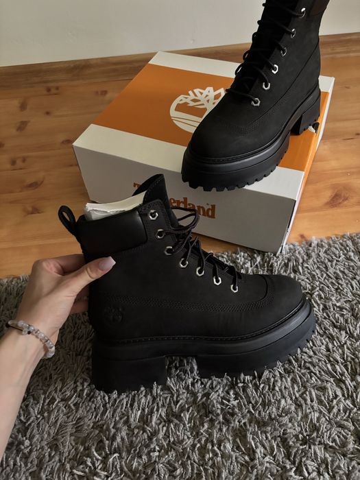 Timberland buty jesień skóra czarne