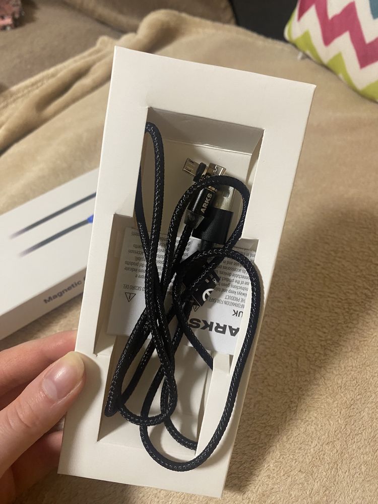 Kabel USB - Micro USB/USB Typ C ARKS 1 m 2w1 Czarny