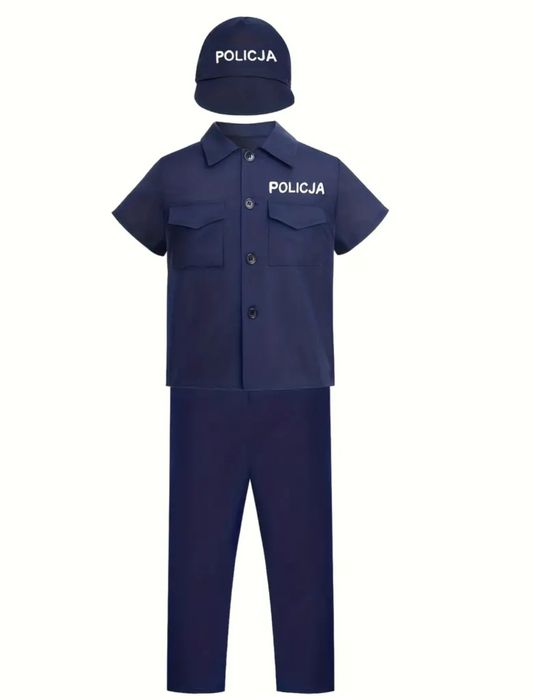 Przebranie kostium dzieci Policjant Strój Policjanta 98-104, 3-4 lata