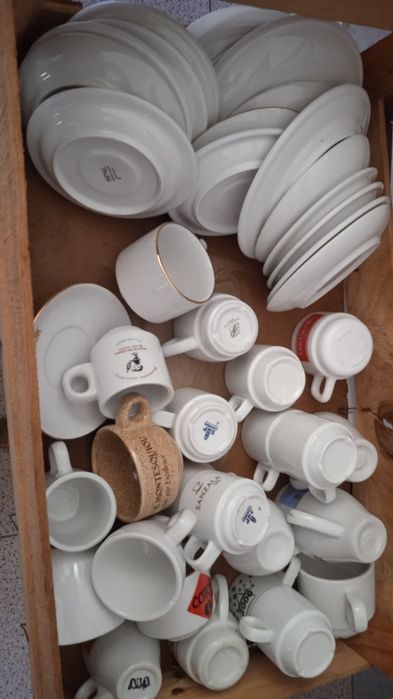 Coleção de chávenas de café