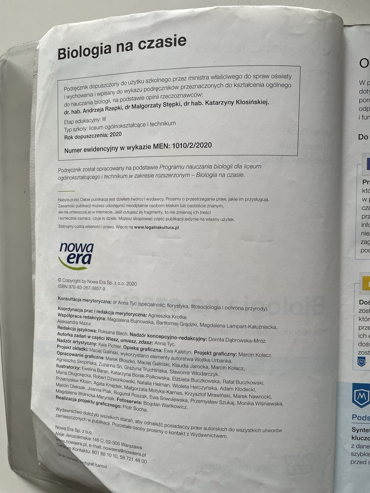 Biologia na czasie klasa druga