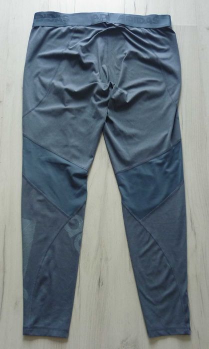 Piękne damskie spodnie legginsy sportowe ADIDAS rozmiar XL szare