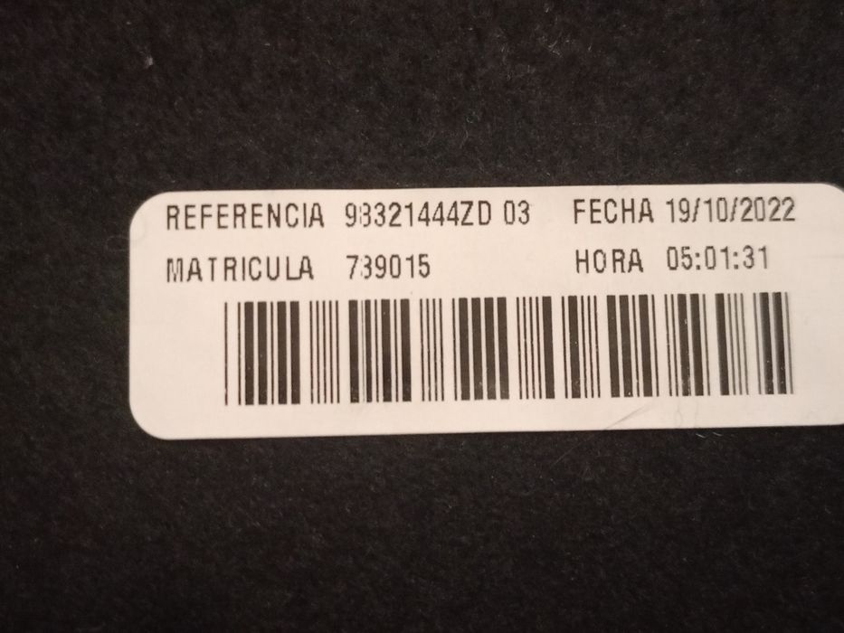 Półka bagażnika Opel combo