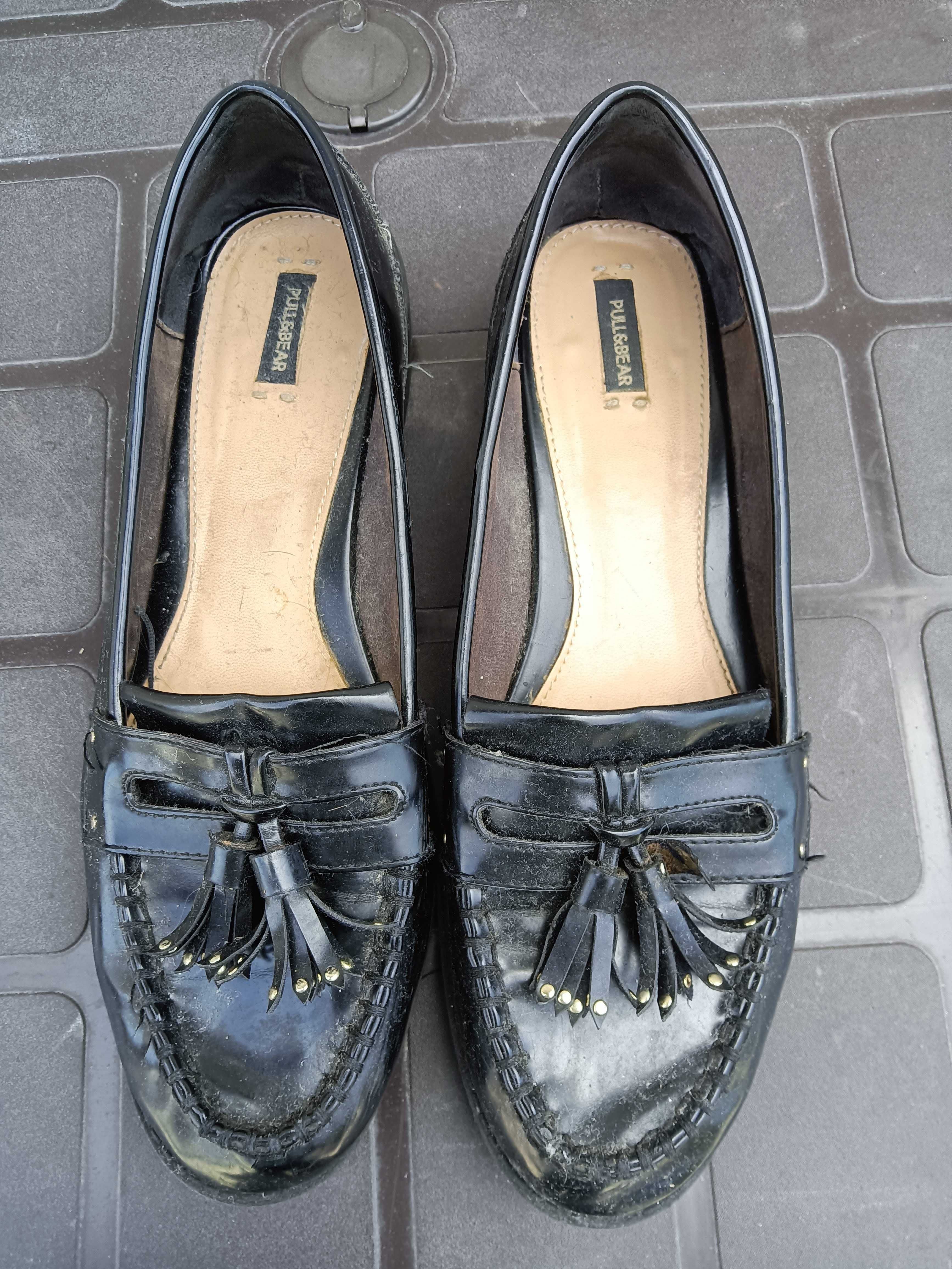 Mocassins rasos Preto Pull&Bear (Nº 40)