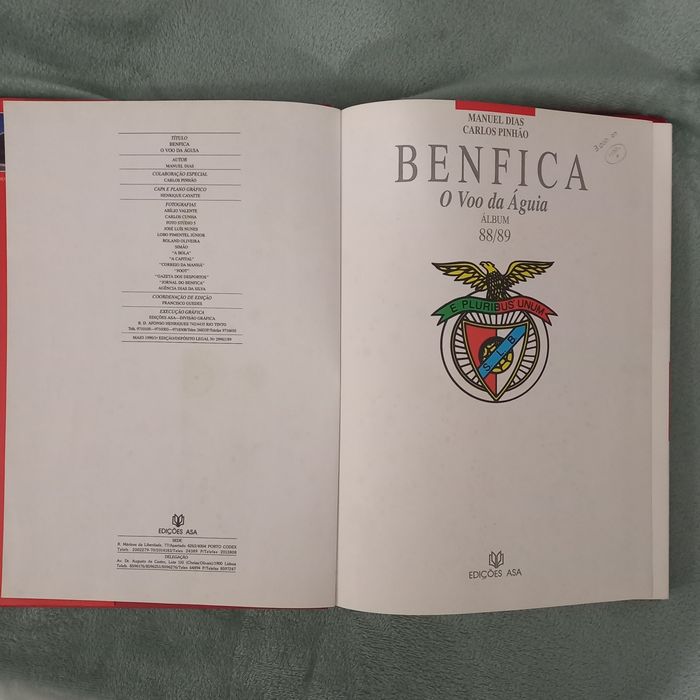 Livro de colecção do Benfica