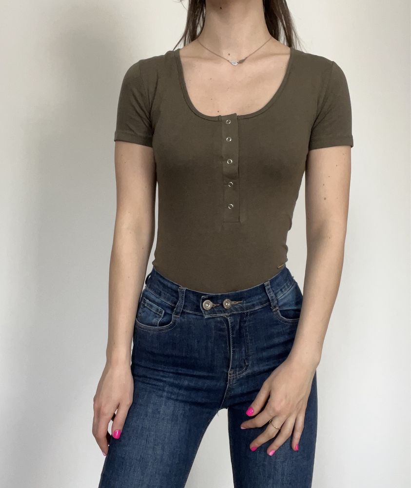 Body khaki zielone rozmiar S