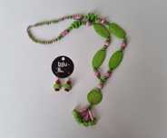 Conjunto brincos e colar Biju - Novo