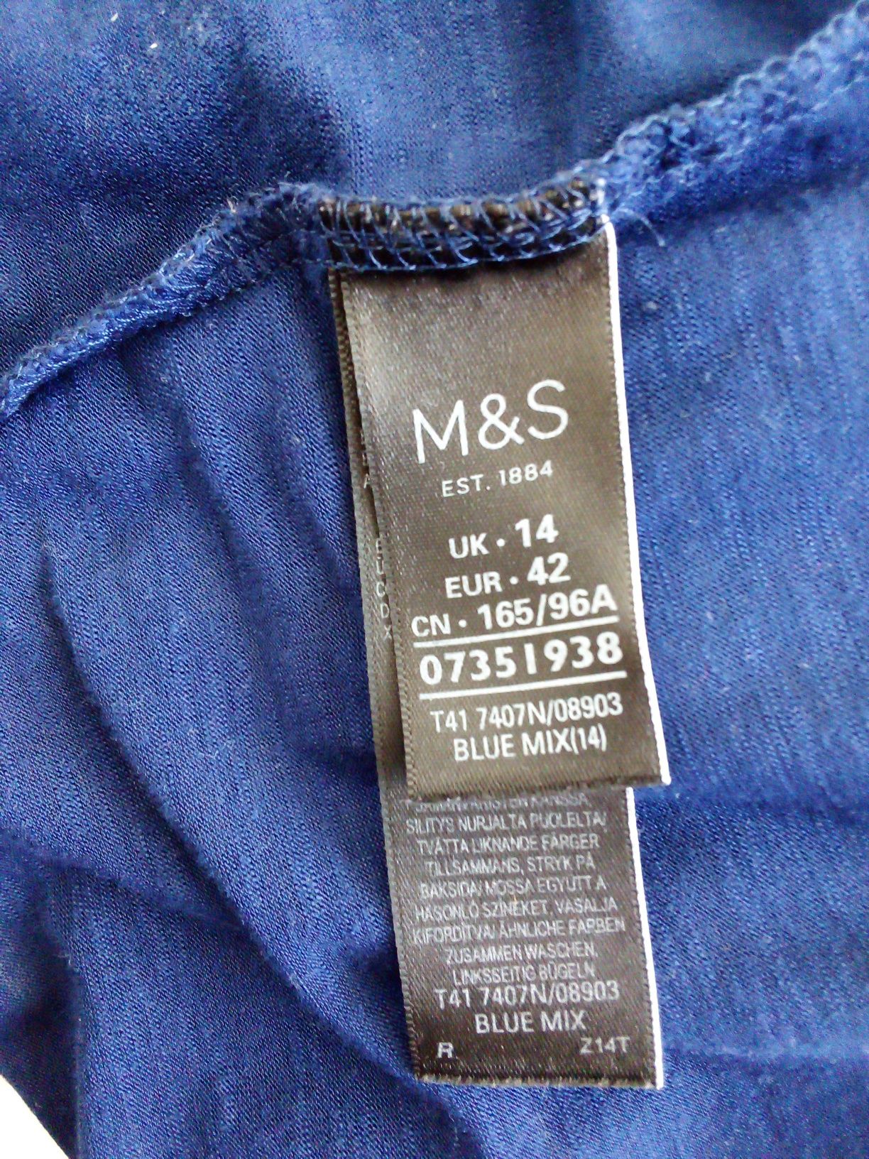 M&S-nowa bez metki bluzka damska rozm 14