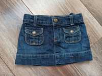 Jeansowa mini spódniczka dla dziewczynki r 80