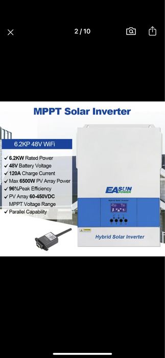 Гібридний інвертор Easun ISolar SMGII6.2KP;5,6