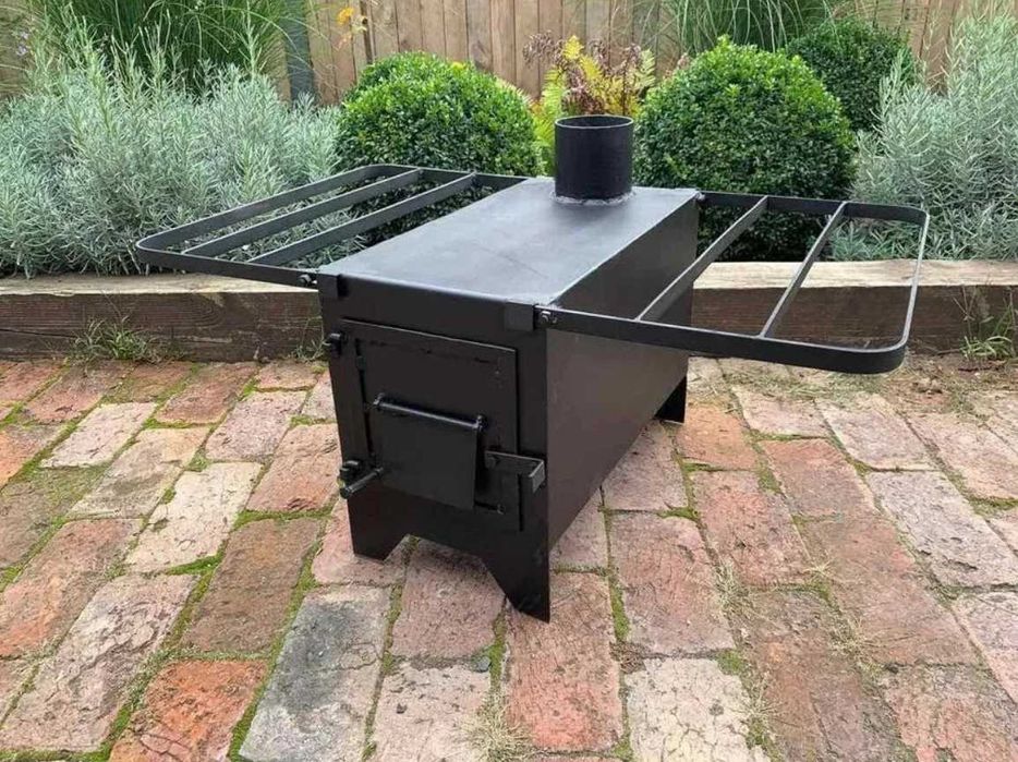 Буржуйка для дому 50 кв м булерьян з варильною та сушкою міні піч