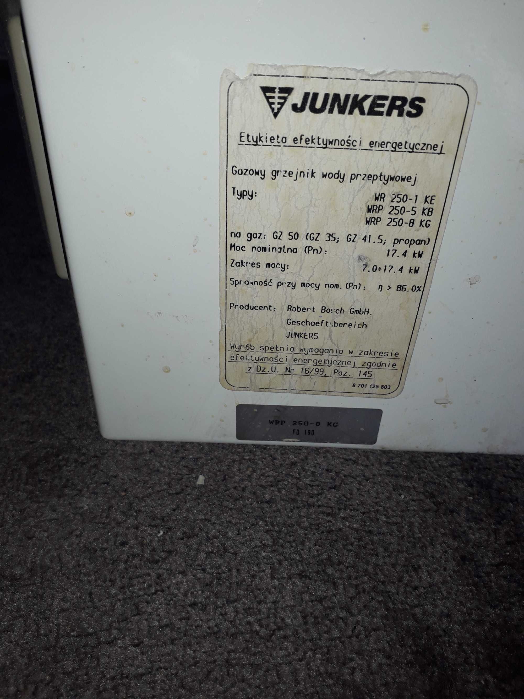Piecyk Junkers  WRP 250-8KG +  na części