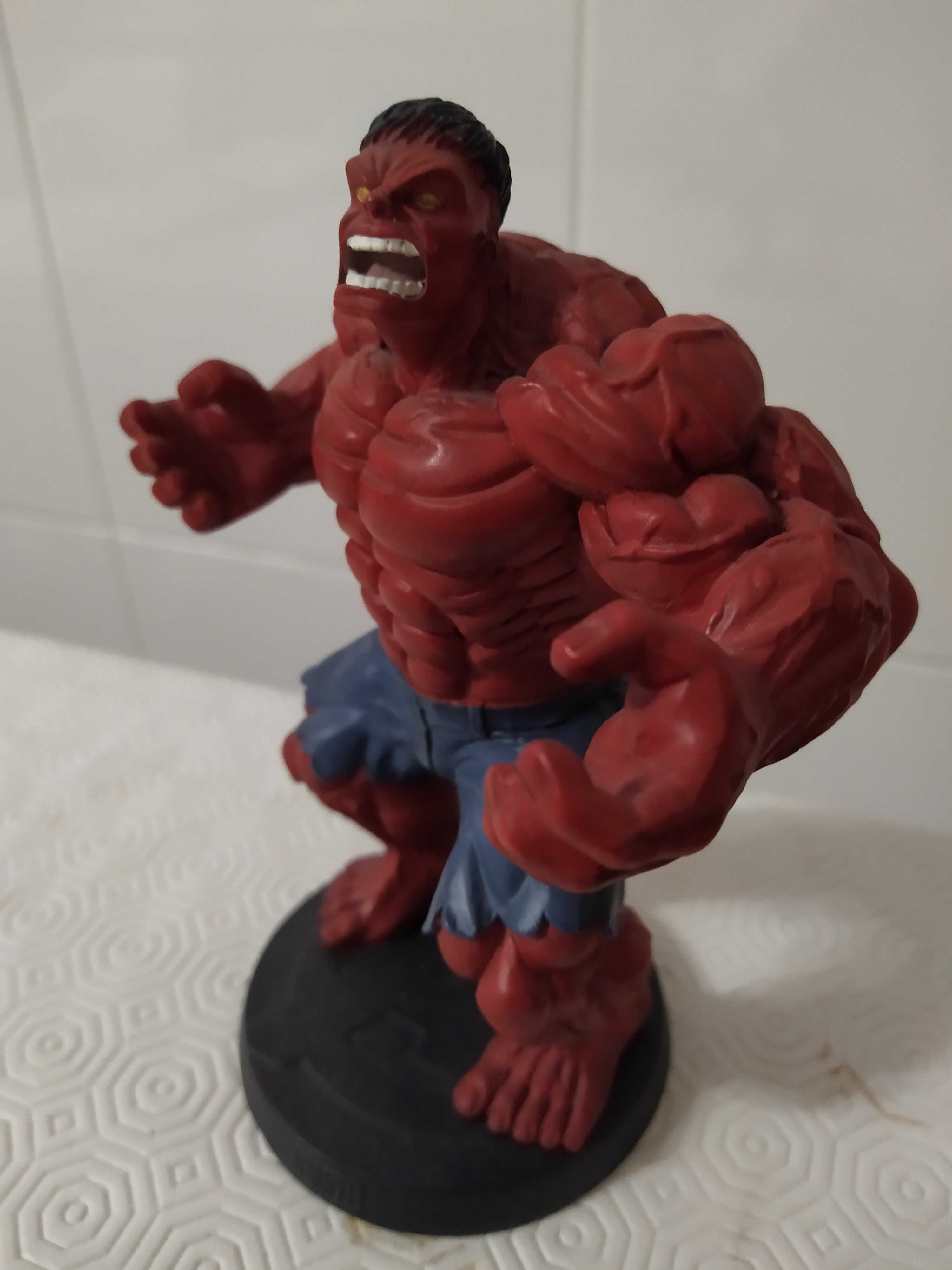 HULK vermelho - Marvel nova e rara, resina metálica, Eaglemoss