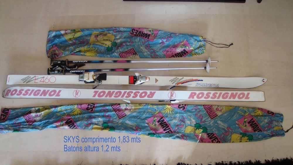 skis e battons rossignol