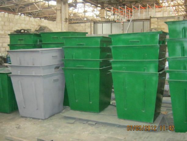 Мусорный БАК/КОНТЕЙНЕР металлический для ТБО мусора|отходов|сбор|вывоз