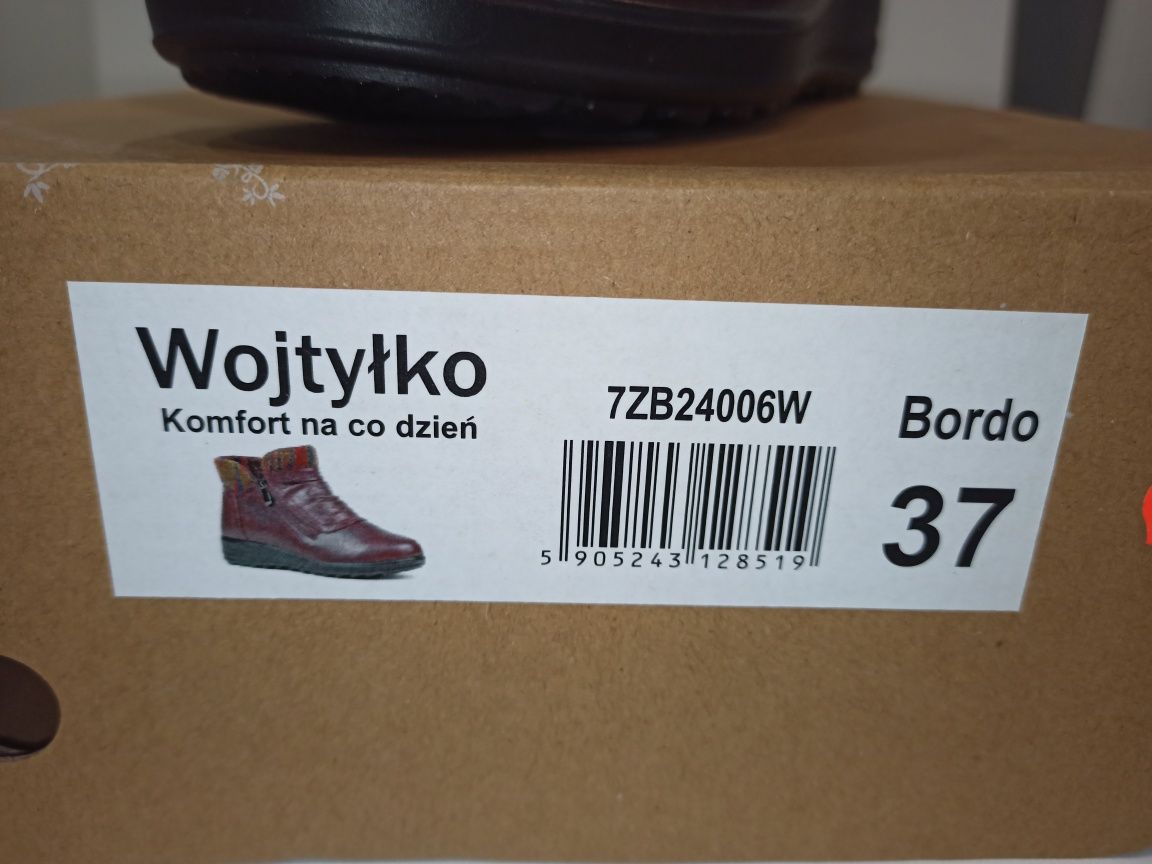 Buty damskie Wojtyłko zimowe rozmiar 37
