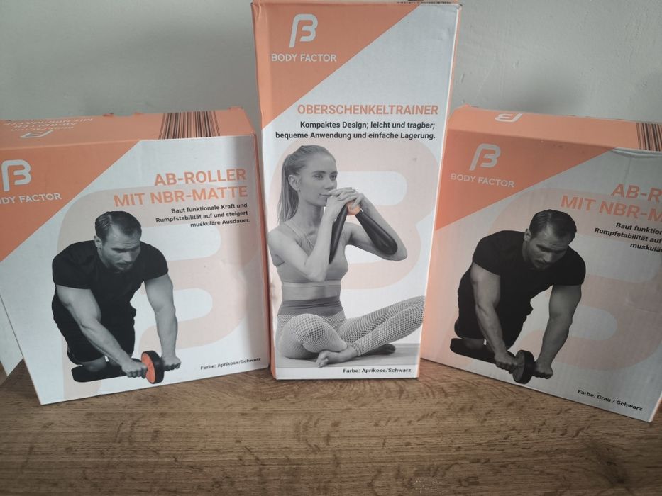 BodyFactor dwa kółka do ćwiczeń + motylek/agrafka uda, pośladki