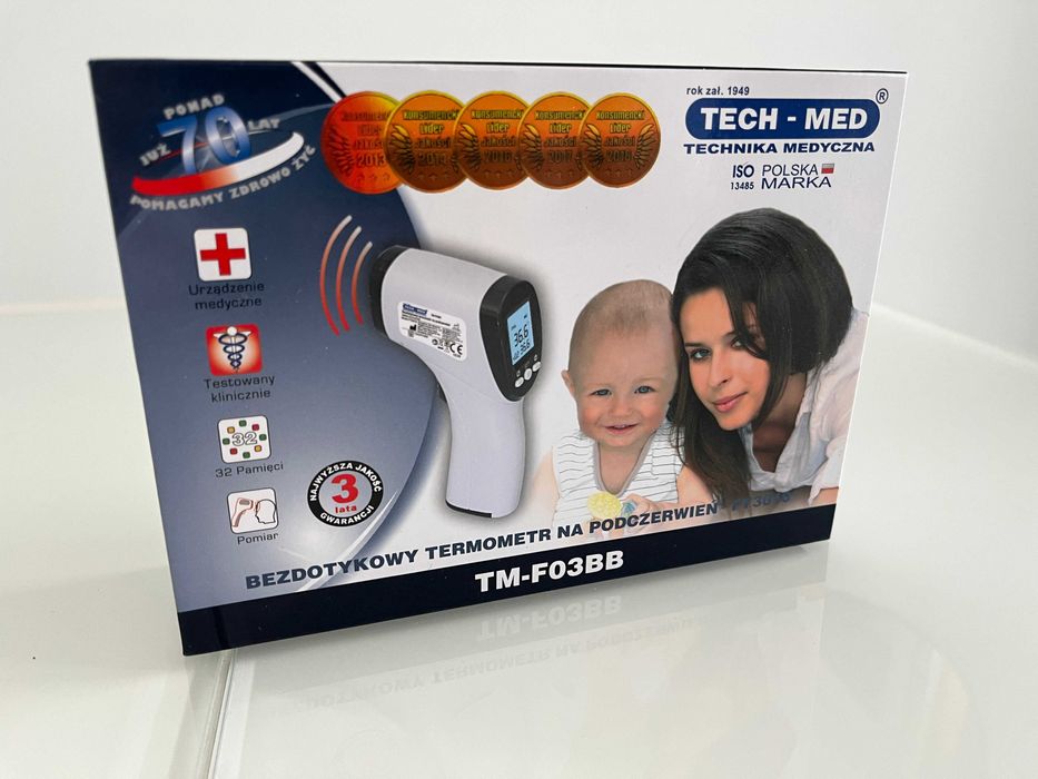 NOWY Termometr bezdotykowy TECH-MED TM-F03BB