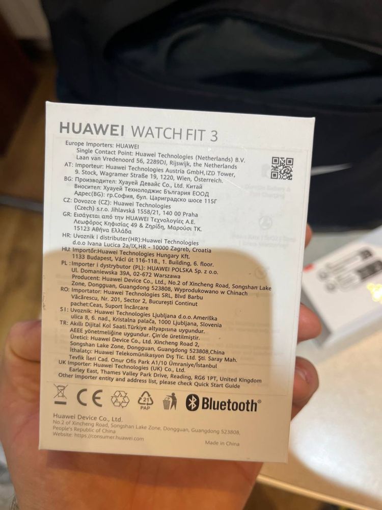 Smartwatch Huawei watch fit 3