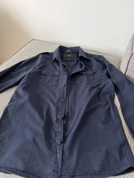 Koszula granatowa L casual 100% bawełna House Premium