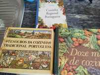 Três livros de receitas diferentes