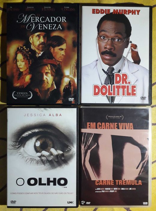 A: DVDs Filmes 0,40 cêntimos Comédia, Terror, Românticos, Ficção