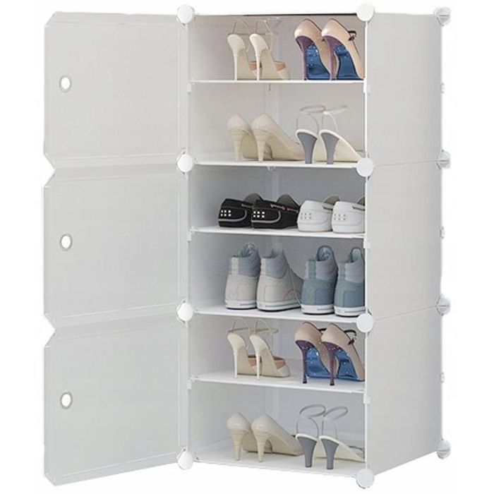 Szafa Szafka na Buty Obuwie Modułowa Szafa Regał Organizer 6 Półek