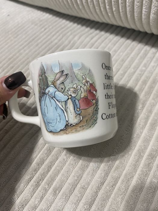 Kubek porcelanowy Piotruś Króliś