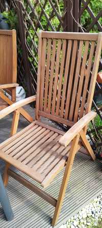 Krzesło, leżak ogrodowy drewno