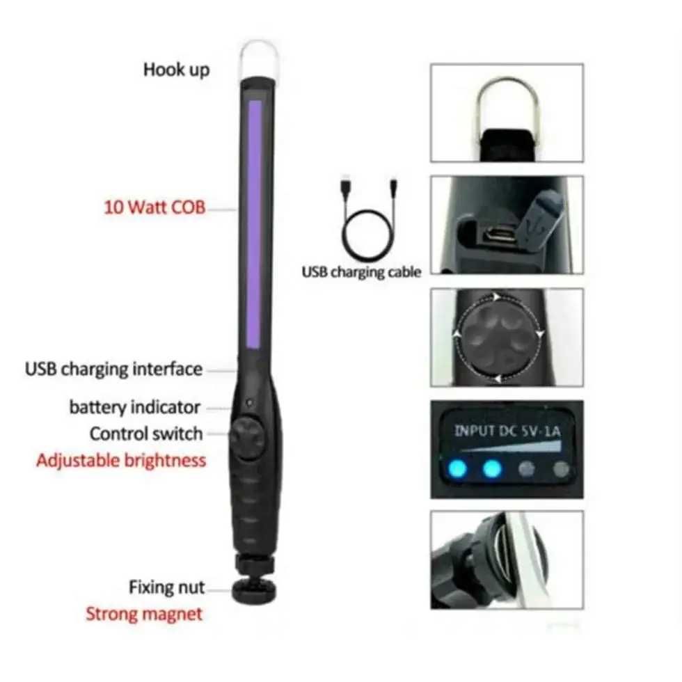 Портативна USB ультрафіолетова бактерицидна лампа УФ стерилізатор