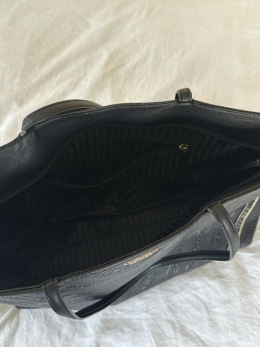 Torebka czarna z napisem oryginalna shopperka bag victoria’s secret