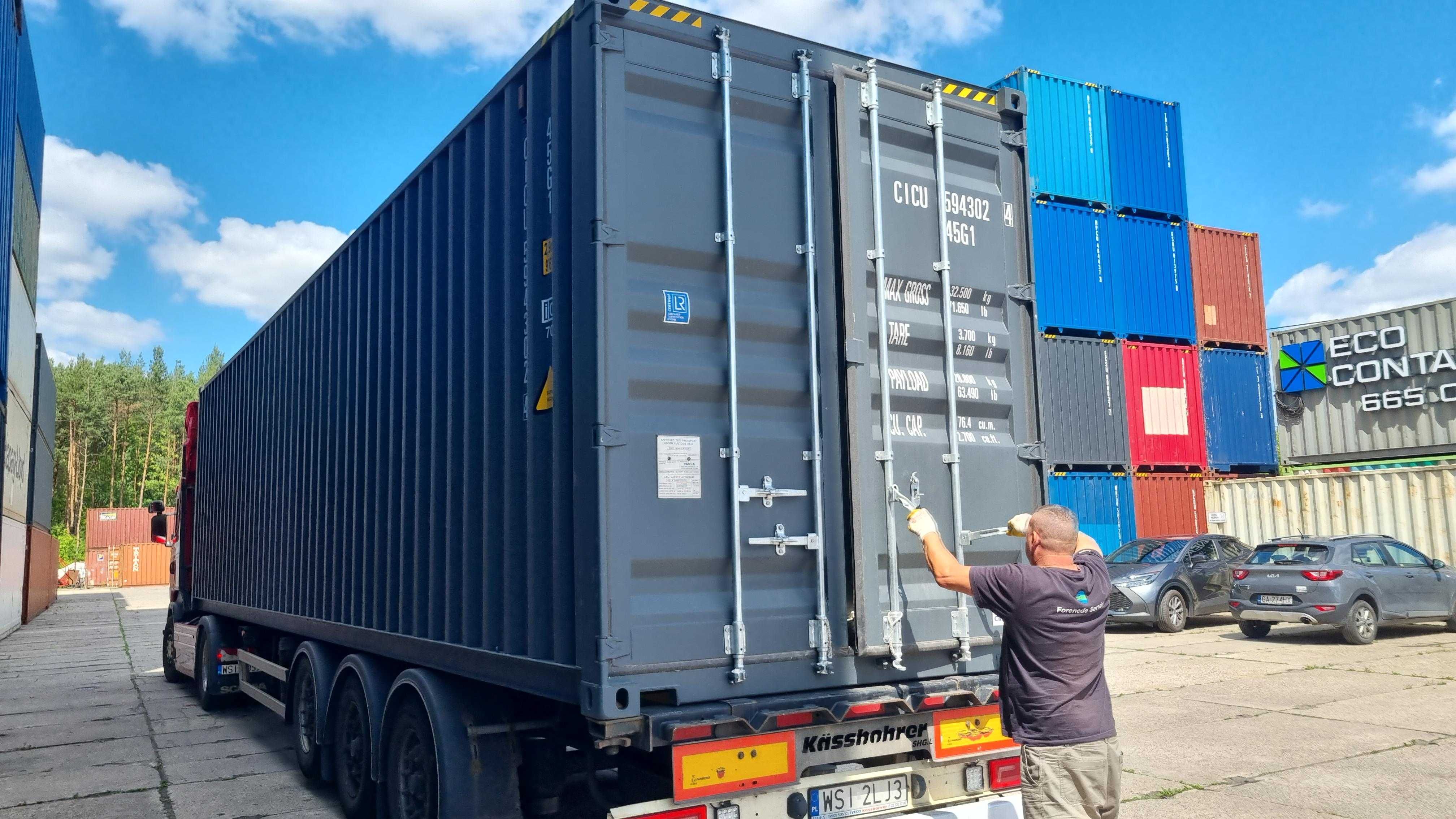 Nowy Kontener 40'HC - 12 m morski magazyn