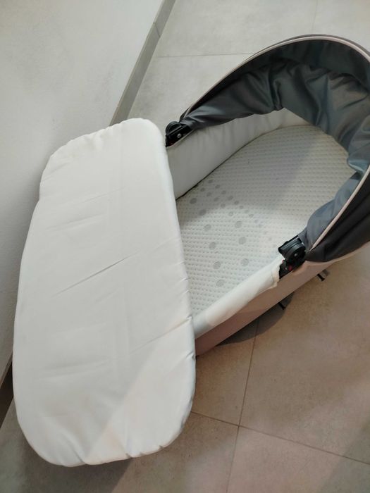 Wózek 3 in 1 szaro rozowy