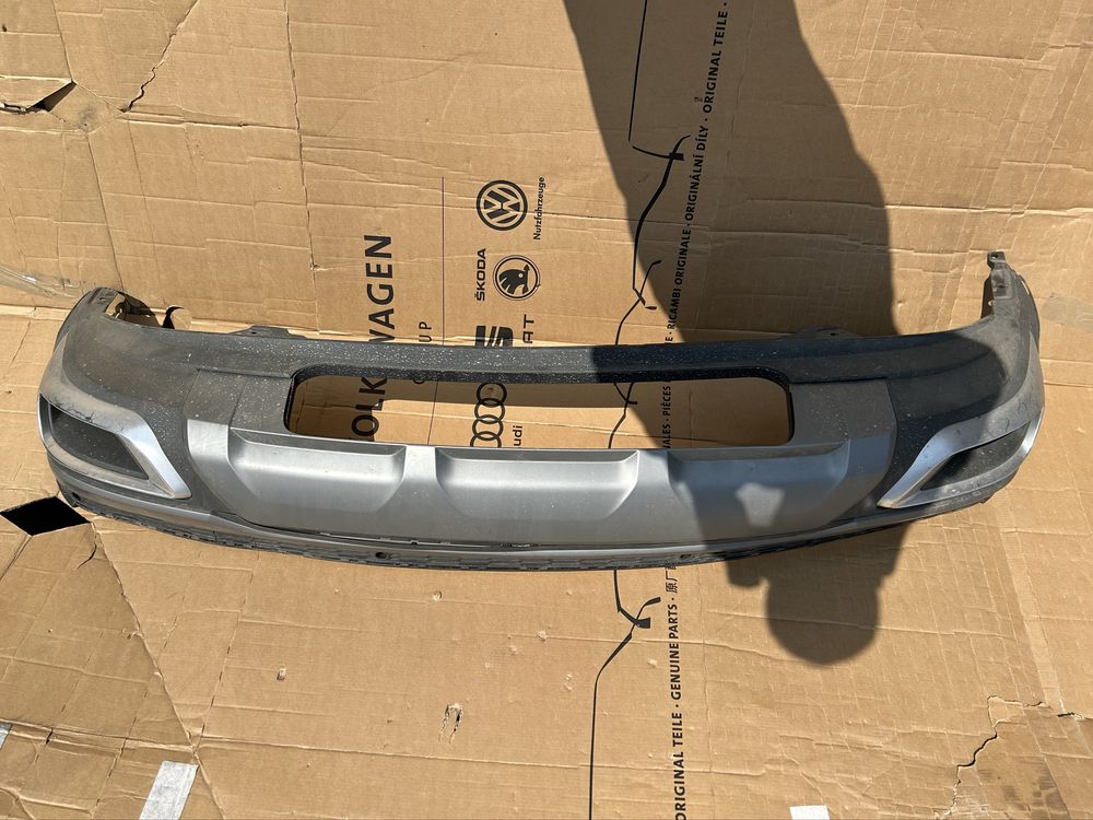 Audi Q7 S line Рестайлинг Спойлер накладка бампера задняя 4m0 807 941l