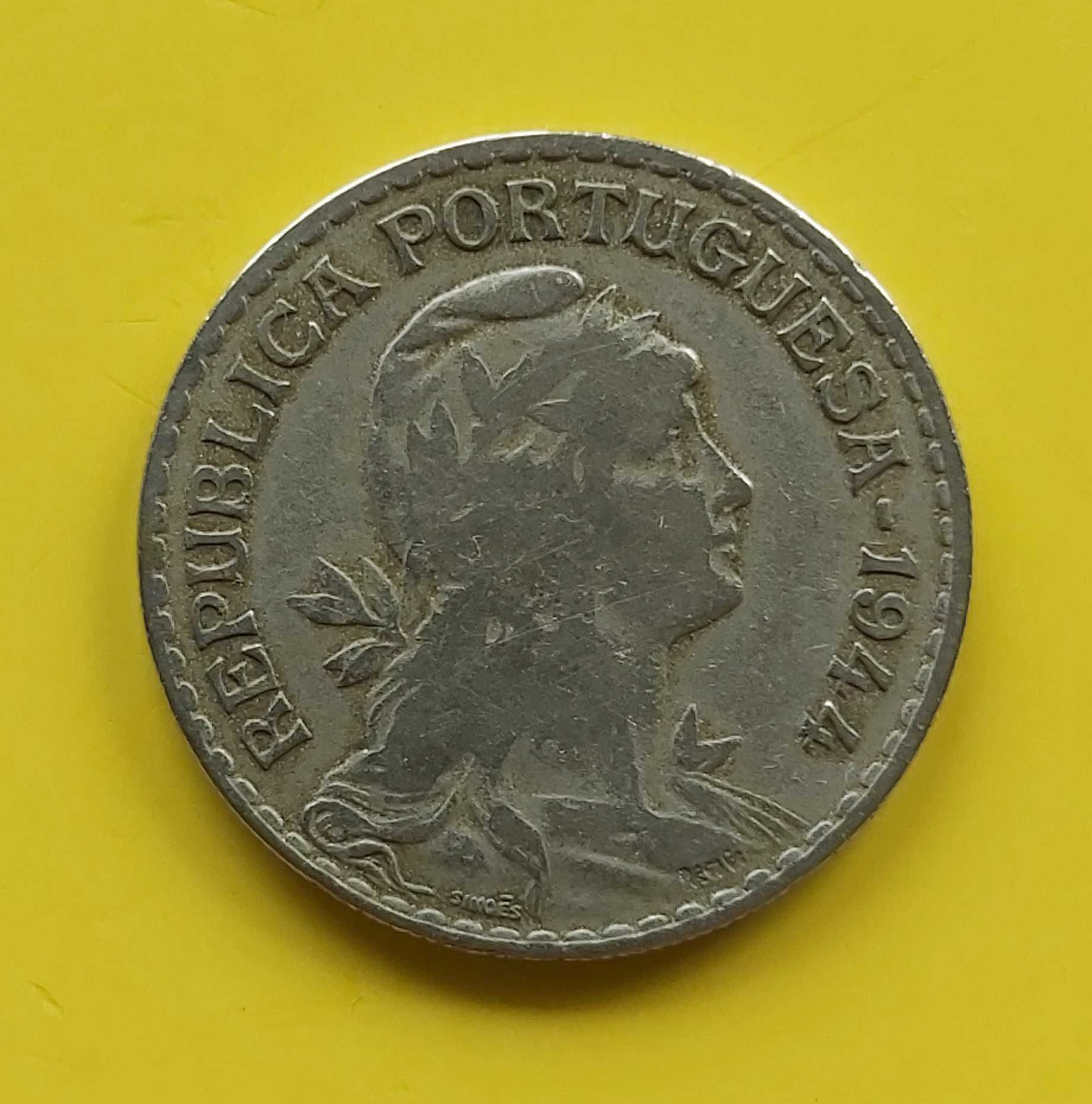 Moeda de 1$00 PTE de 1944, Republica portuguesa RARA