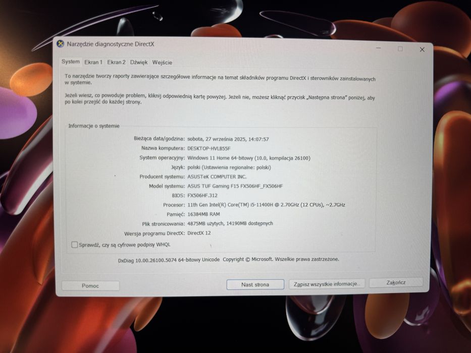 Laptop Asus TUF Gaming F15 FX506HF