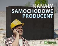 Gotowe betonowe kanały samochodowe 4m do garażu Włocławek PRODUCENT