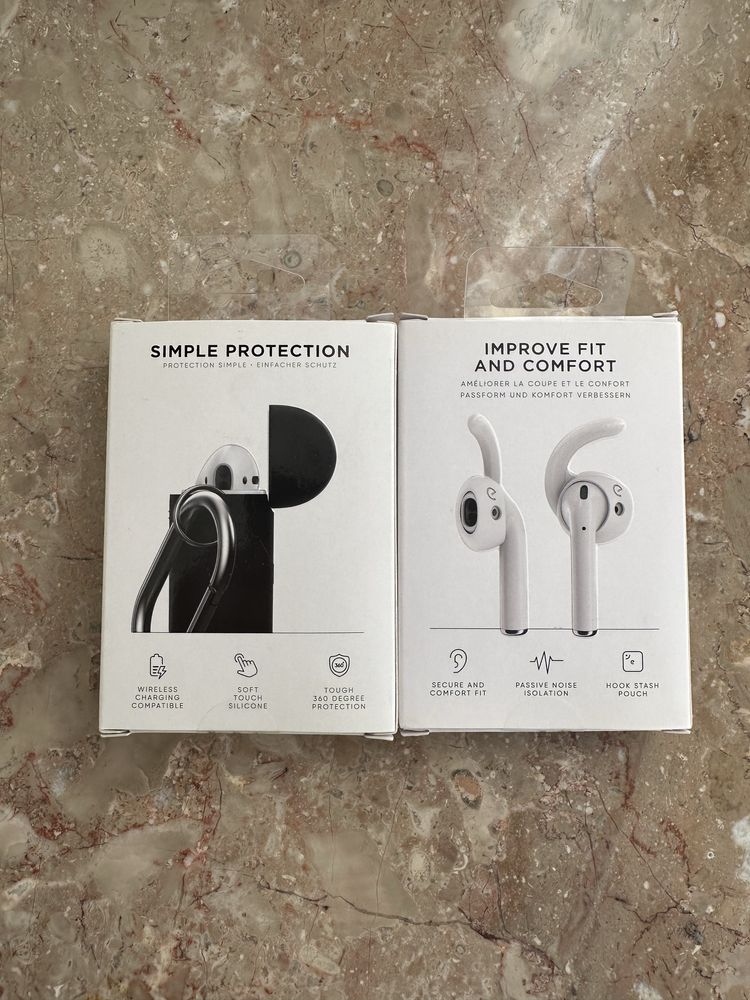 Capa e ganchos de silicone para airpods 2