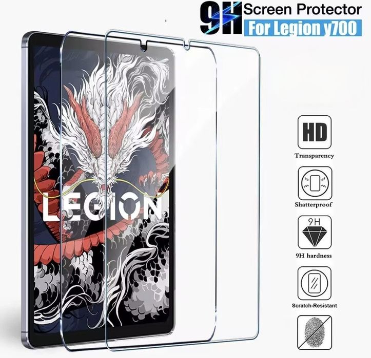 Захисне скло/Силіконовий чохол на планшет Lenovo Legion y700 2023/2025