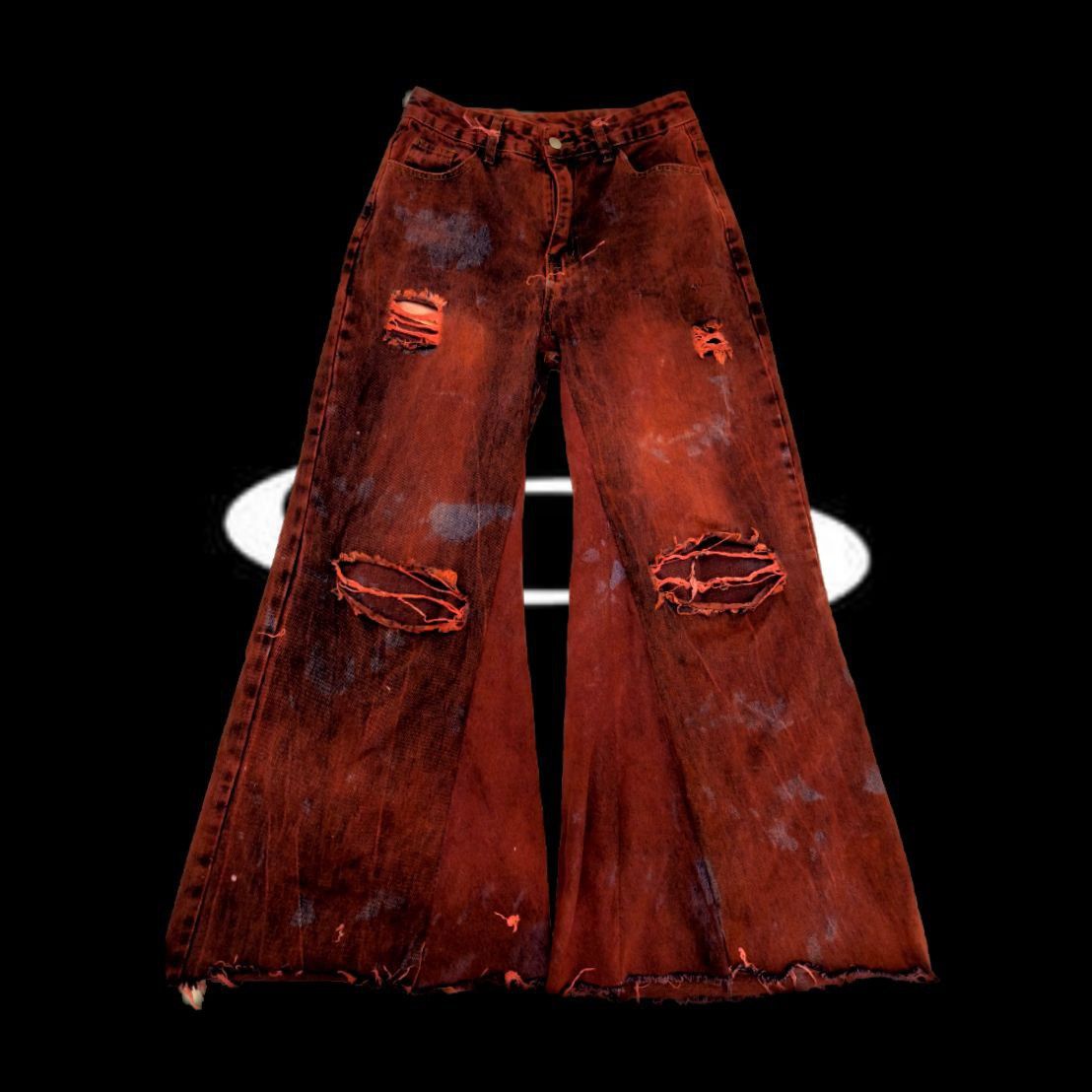 Архив клёш джинсы opium rick Chrome hearts дизайнер вайперр