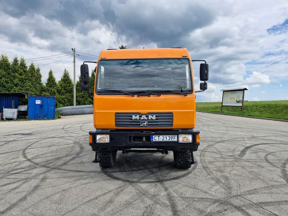 MAN 10.220  Krajowy I właściciel Doka 4x4 wywrot 3-stronny Klima