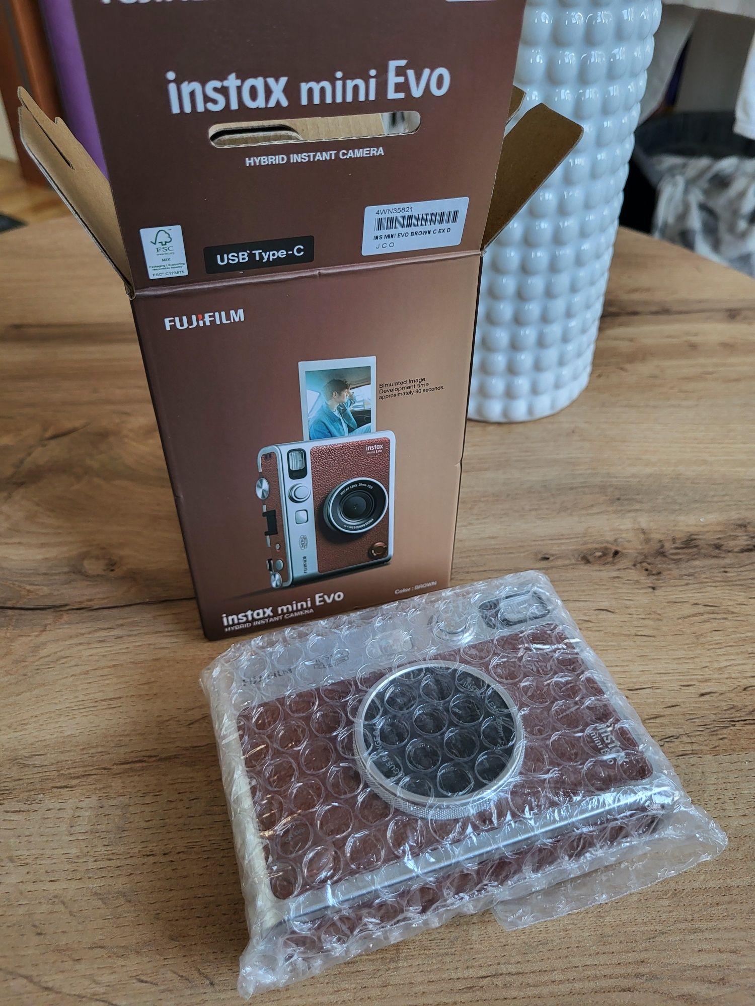 Aparat natychmiastowy FUJIFILM Instax Mini Evo Brązowo-srebrny C EX D