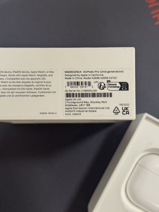 Airpods Pro 1 generacja lightning