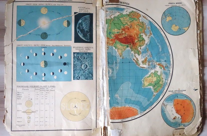 Mały Atlas Geograficzny z 1931r. E.Romer antyk unikat