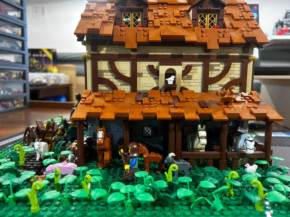 Lego castle MOC - średniowieczna słowiańska stajnia