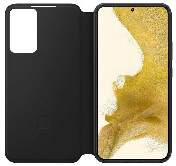 Etui Samsung Smart Clear View Cover case black / czarne do Galaxy S22+