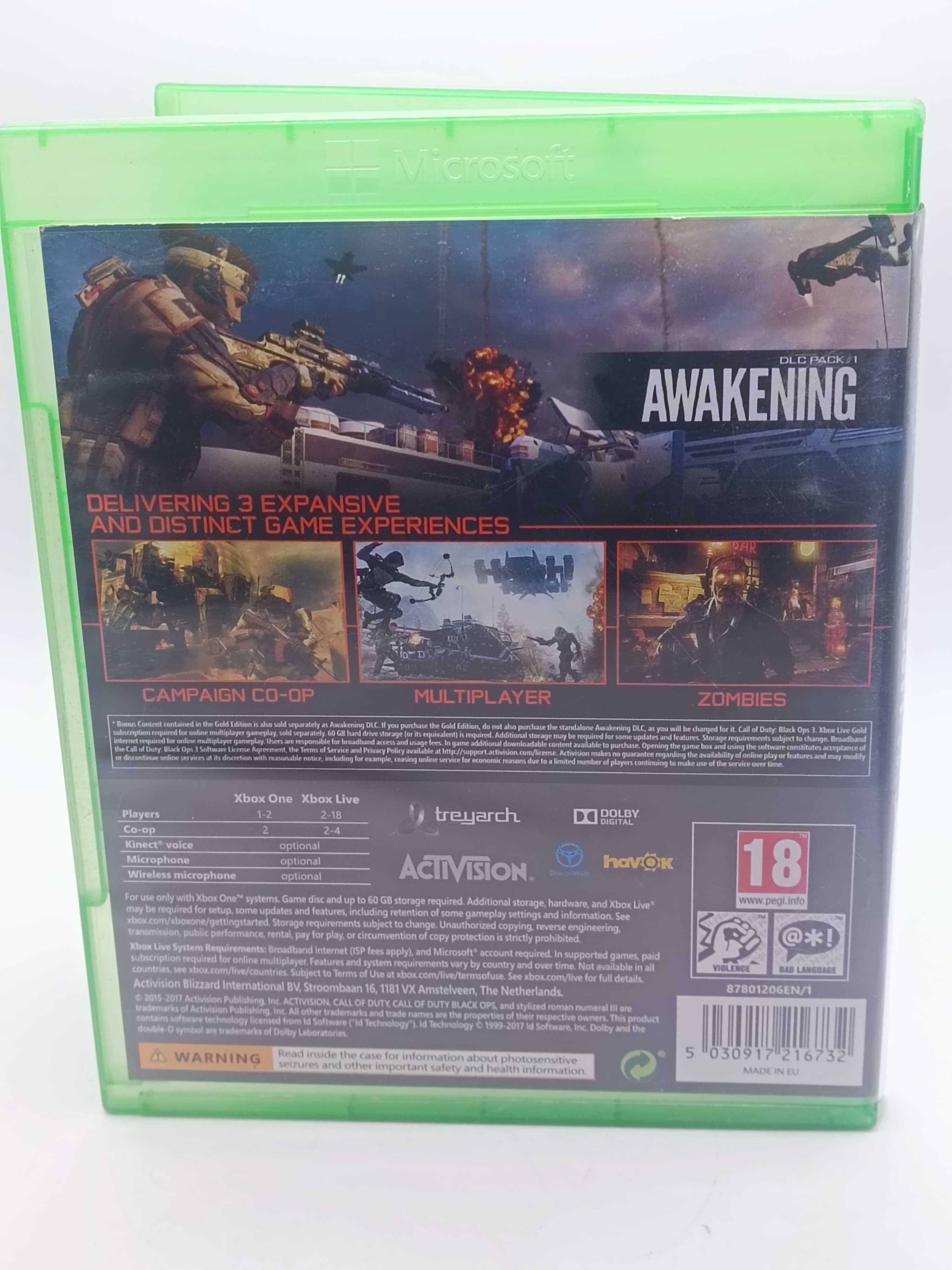 GRA Call Of Duty Black Ops IIII 3 Gold Edition NA XBOX ONE 479/06/25s