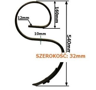 Ząb agregatu uprawowego typu S 32x10mm Bagra POLSKI uniwersalny